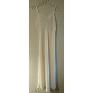 DONATING TOMORR Vintage 70s Slip Maxi Ivory SZ 38
